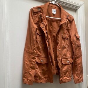 Kensie Orange Utility Jacket